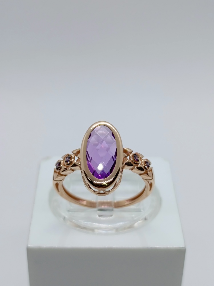 КОЛЬЦО С КАМНЯМИ (Au 585)