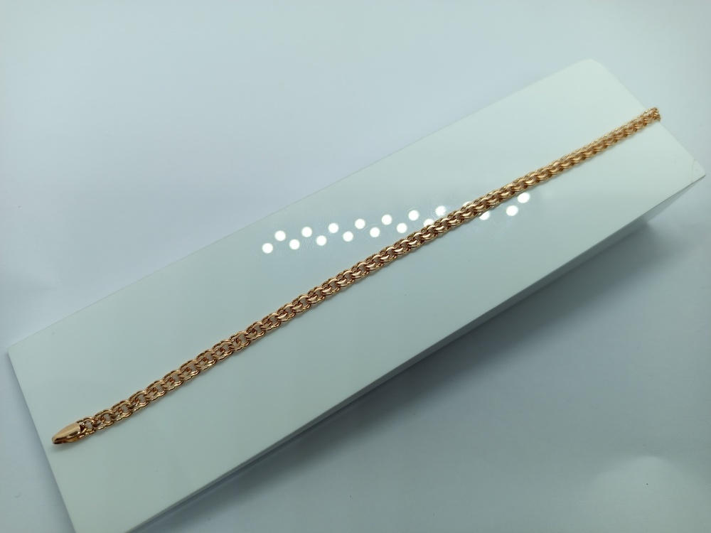 БЛБ585 БРАСЛЕТ ПОЛНОВЕСНЫЙ Бисмарк (Au 585) БЛБ585 БРАСЛЕТ ПОЛНОВЕСНЫЙ Бисмарк (Au 585)