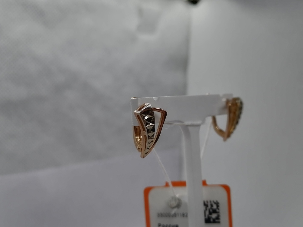 СБКМ585 СЕРЬГИ БЕЗ КАМНЯ (Au 585)