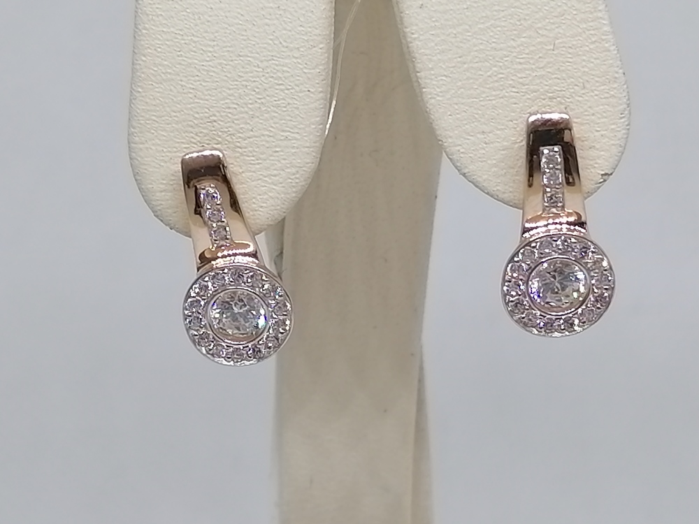 СЕРЬГИ С КАМНЯМИ (Au 585)