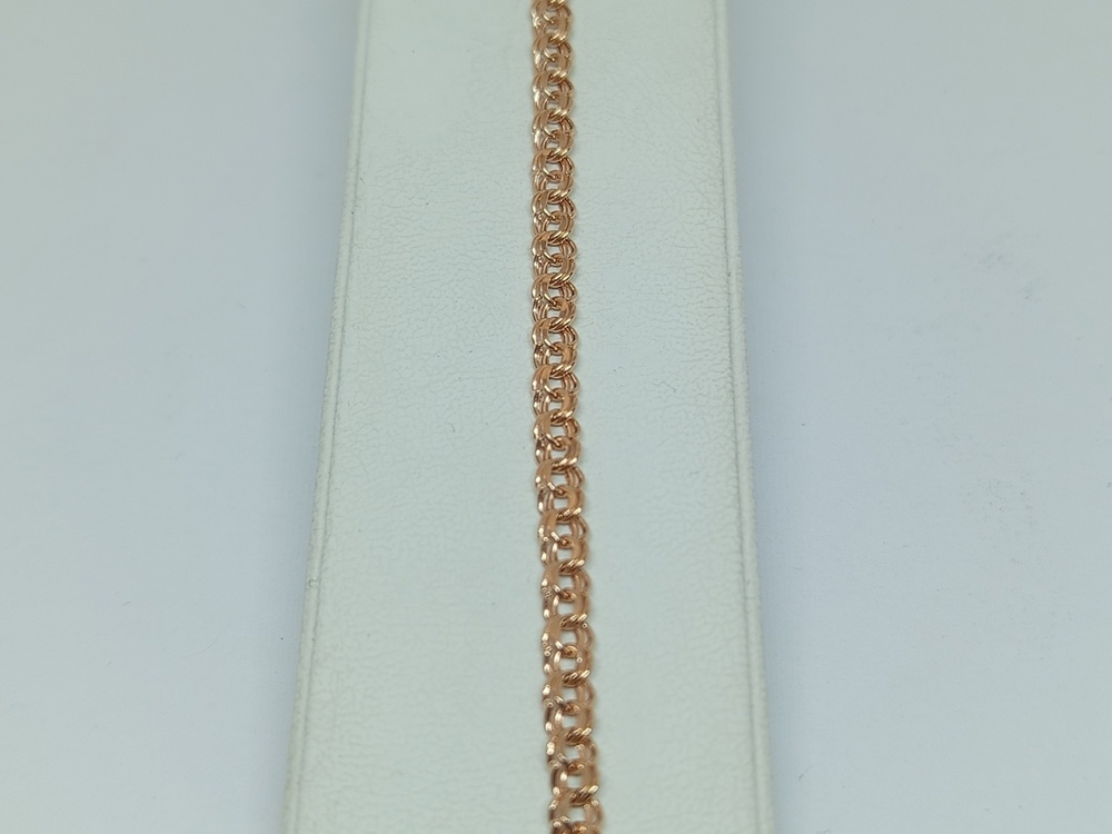 БРАСЛЕТ ПУСТОТЕЛЫЙ Бисмарк Au 585