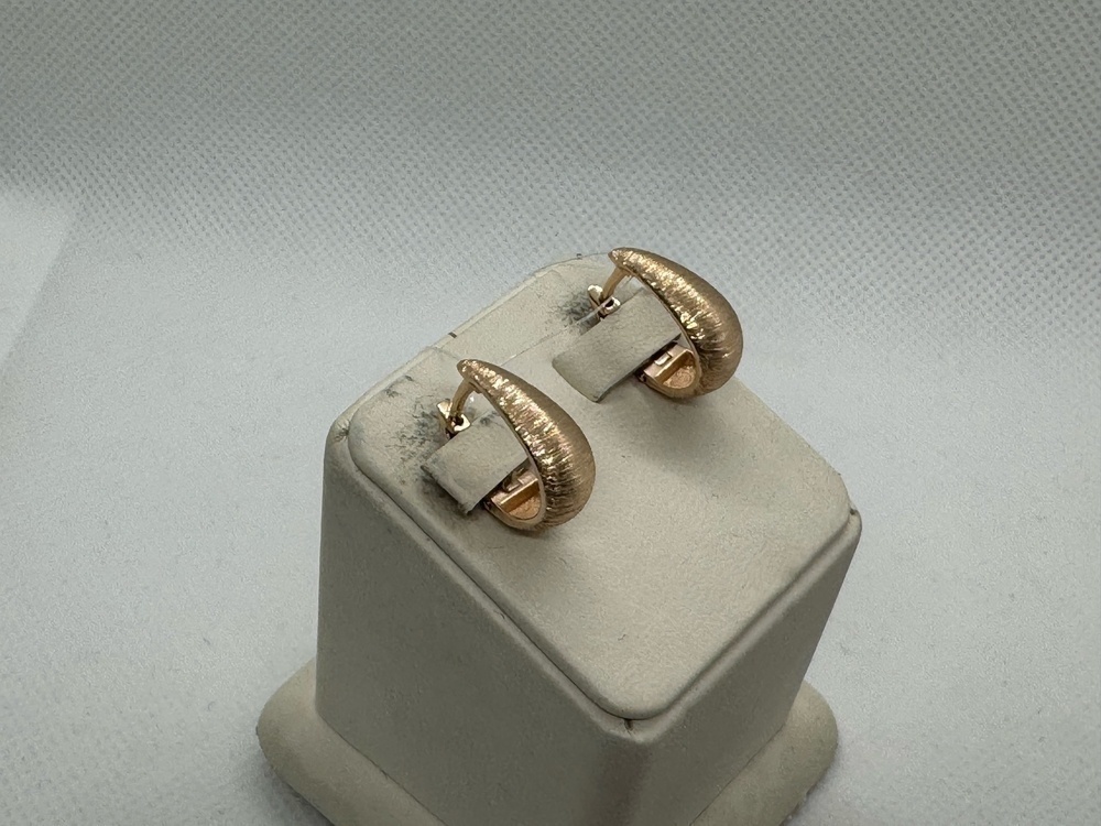 СЕРЬГИ БЕЗ КАМНЯ (Au 585)