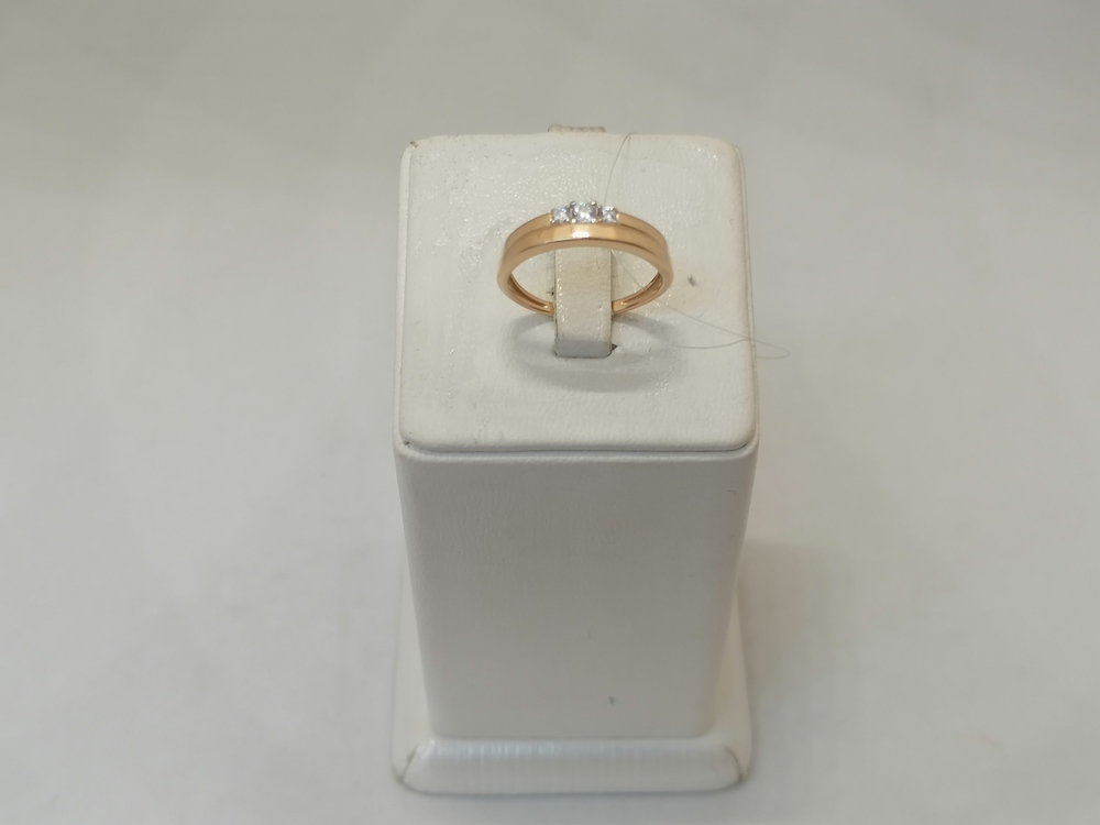 КОЛЬЦО С КАМНЯМИ (Au 585)