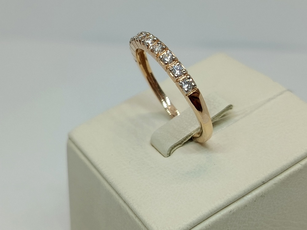 КОЛЬЦО С КАМНЯМИ (Au 585)