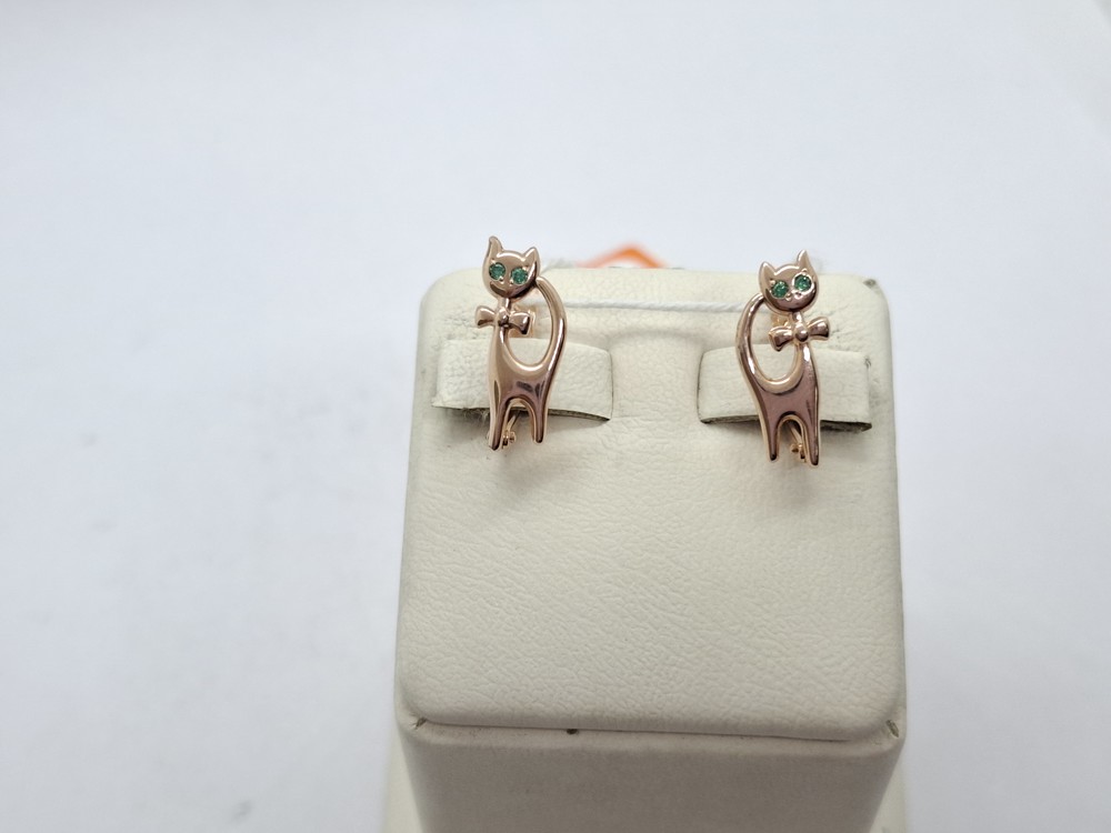 СЕРЬГИ С КАМНЯМИ (Au 585)