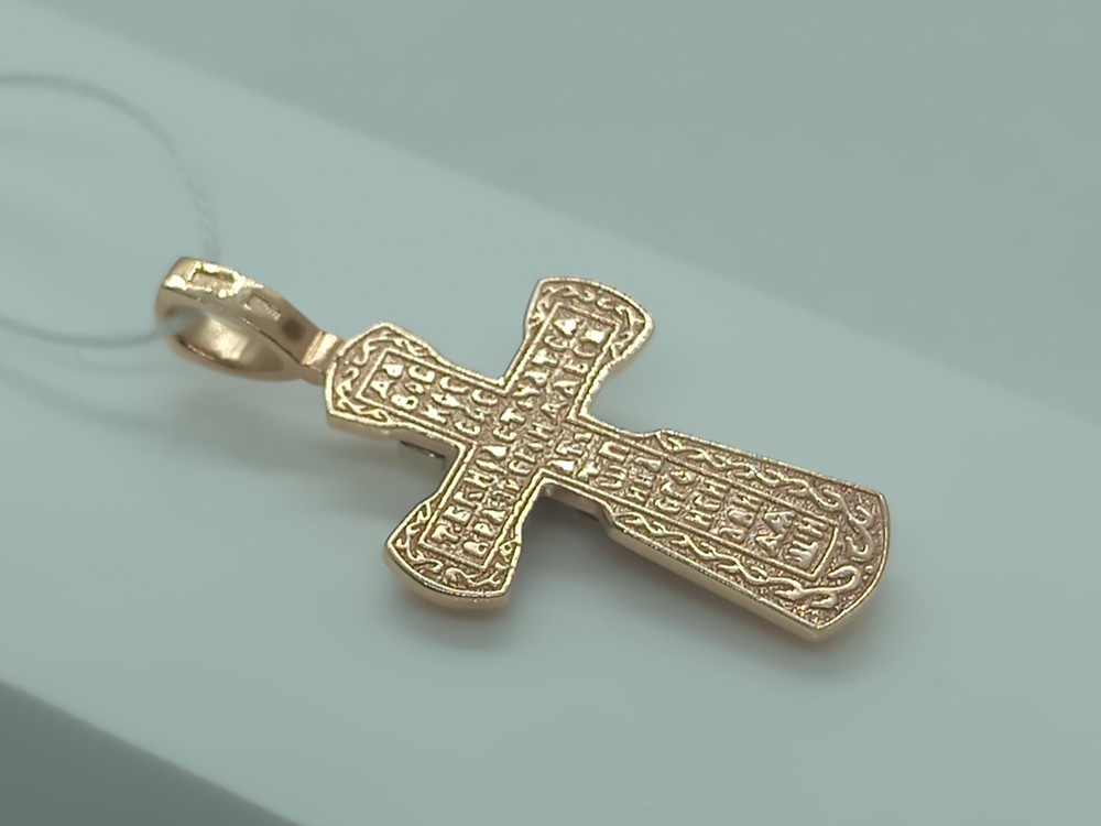 ПОДВЕСКА КРЕСТ БЕЗ КАМНЯ (Au 585)
