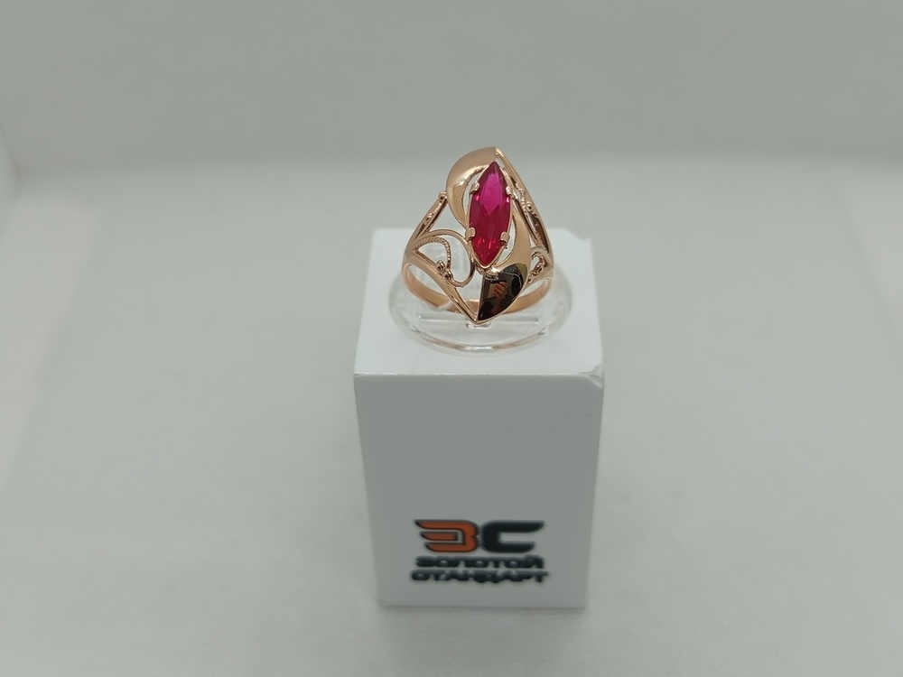 КОЛКМ585 КОЛЬЦО С КАМНЕМ (Au 585)