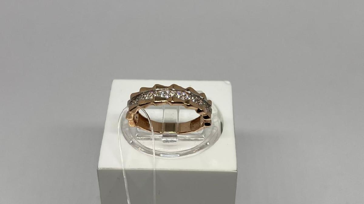 КОЛЬЦО С КАМНЯМИ (Au 585)