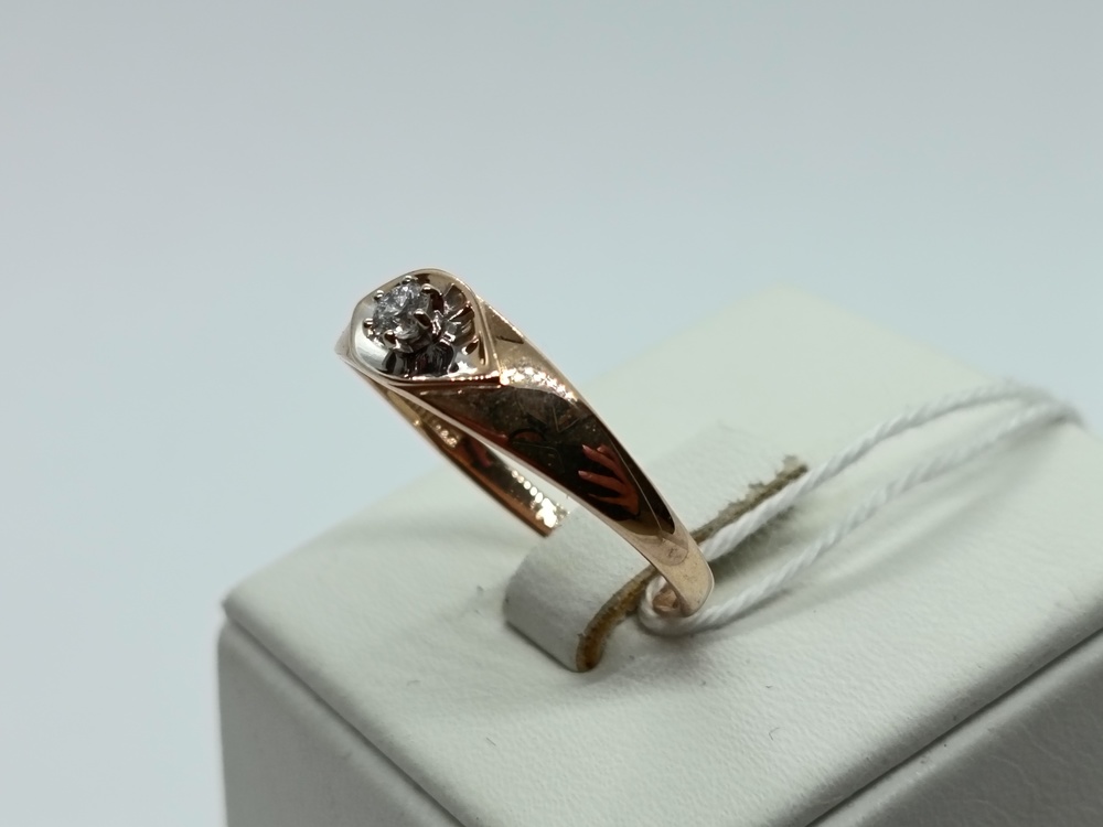 КОЛЬЦО БРИЛЛИАНТ Au 585