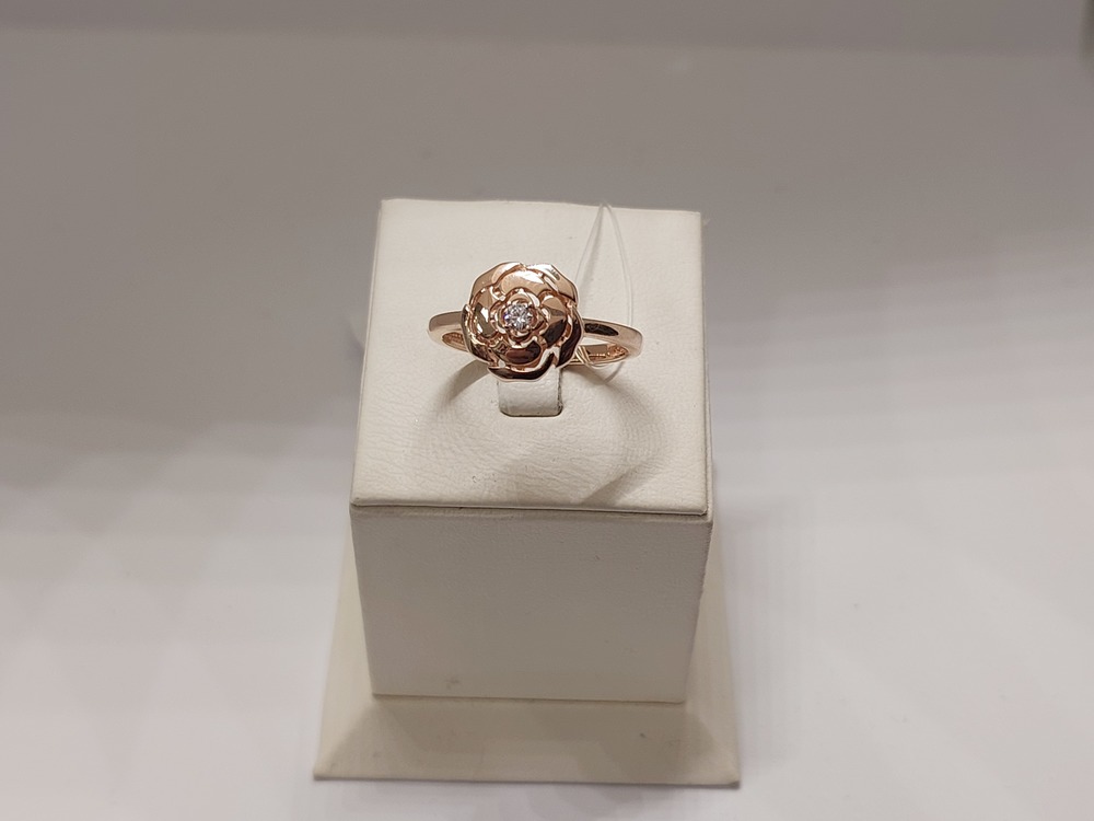 КОЛЬЦО С КАМНЯМИ (Au 585)