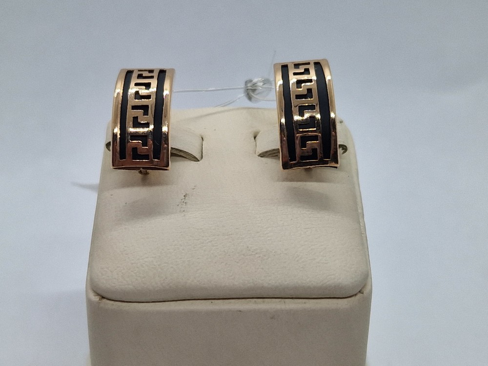 02294К СЕРЬГИ КАУЧУК (Au 585)