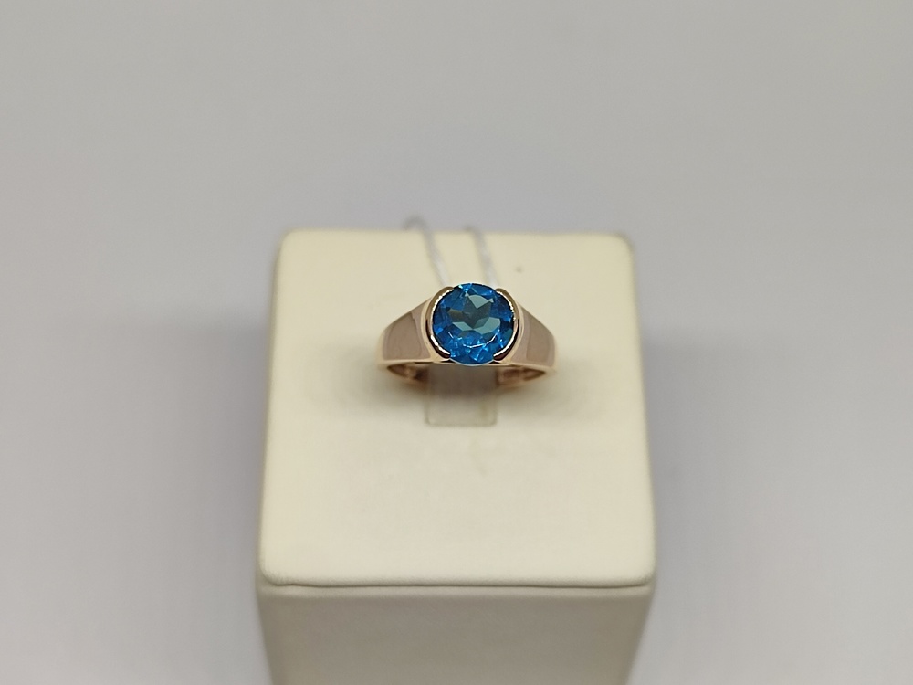 КОЛКМ585 КОЛЬЦО С КАМНЕМ (Au 585)