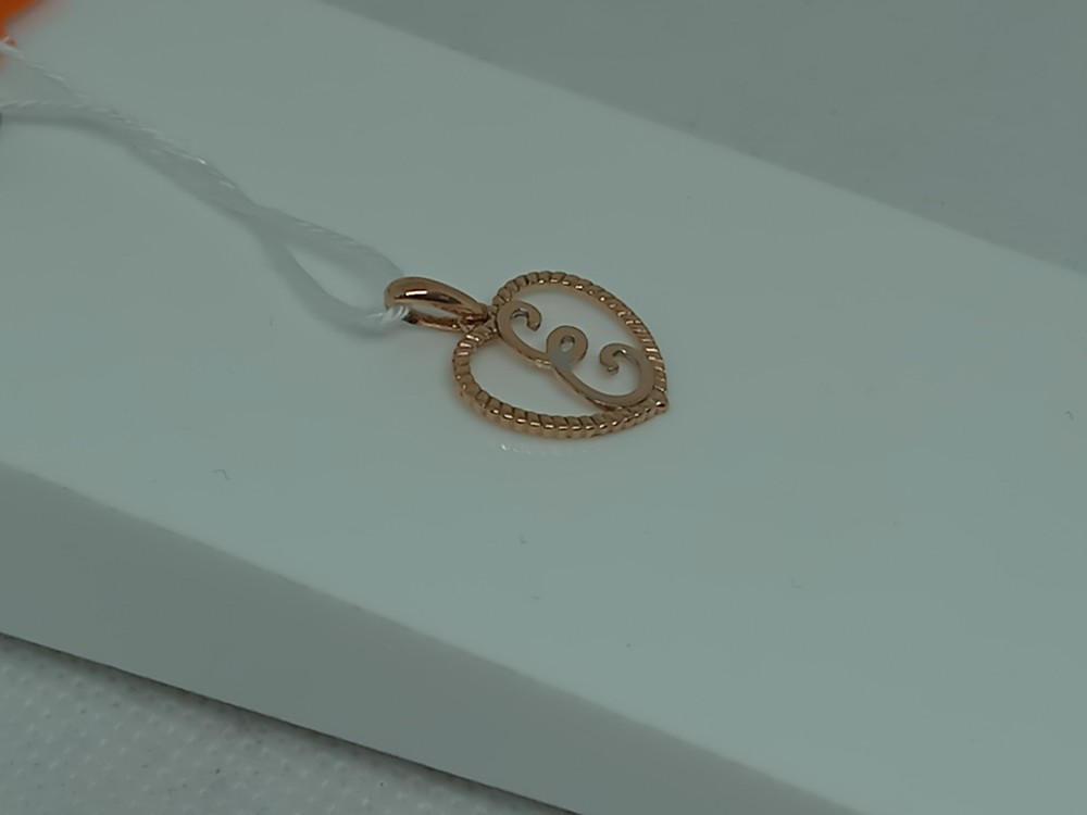 ПОДВЕСКА БУКВА Е Au 585