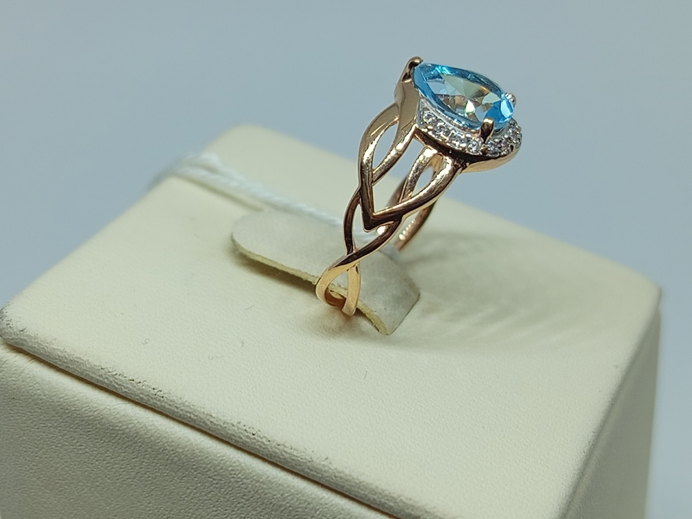 КОЛЬЦО С КАМНЯМИ (Au 585)