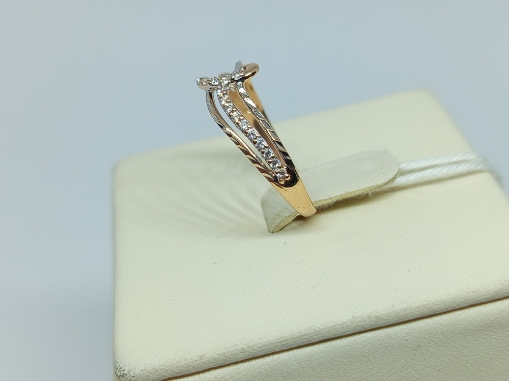 КОЛКМИ585 КОЛЬЦО С КАМНЯМИ (Au 585)