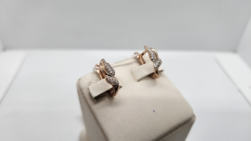 СКМИ585 СЕРЬГИ С КАМНЯМИ (Au 585)