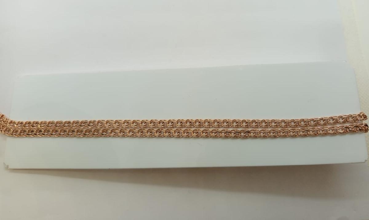 570005021 ЦЕПЬ ПУСТОТЕЛАЯ Бисмарк (Au 585)