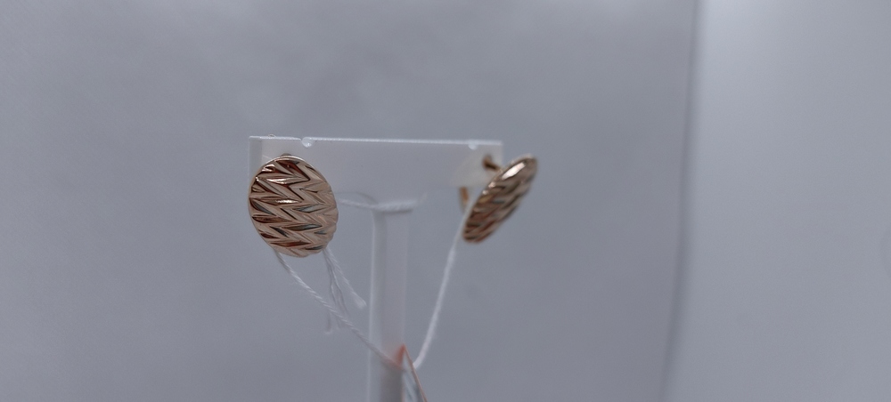 СБКМ585 СЕРЬГИ БЕЗ КАМНЯ (Au 585)