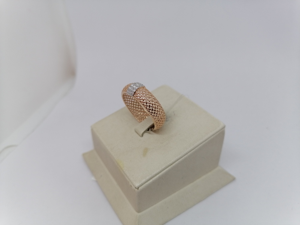 КОЛЬЦО С КАМНЯМИ (Au 585)