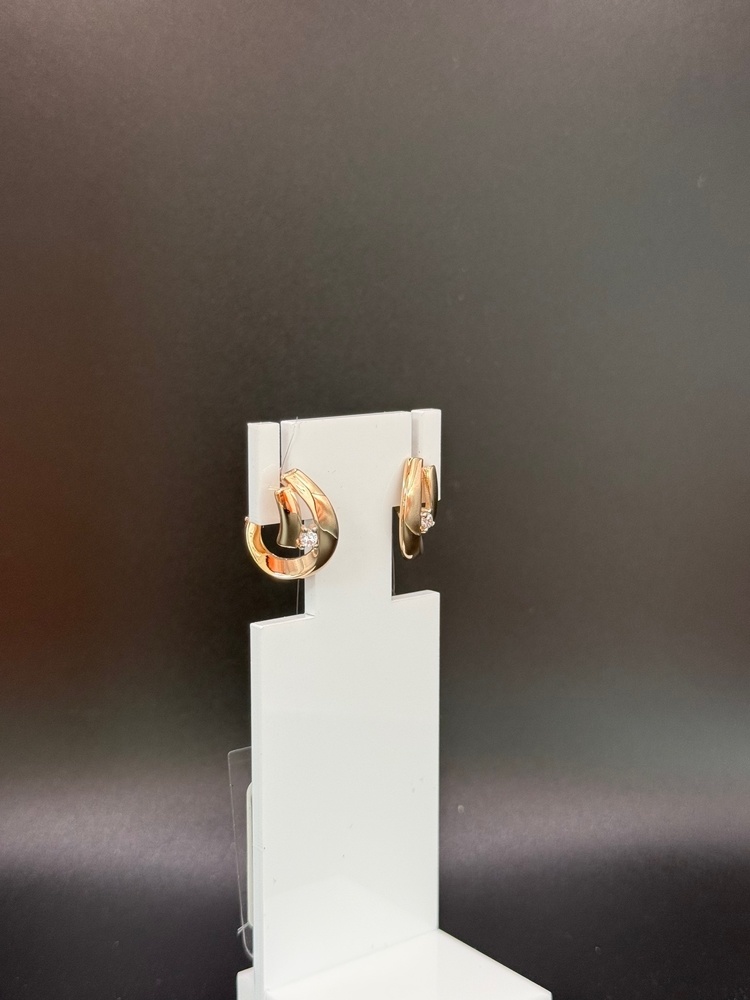 СЕРЬГИ С КАМНЕМ (Au 585)