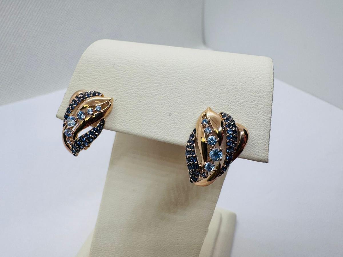 СЕРЬГИ С КАМНЯМИ (Au 585)