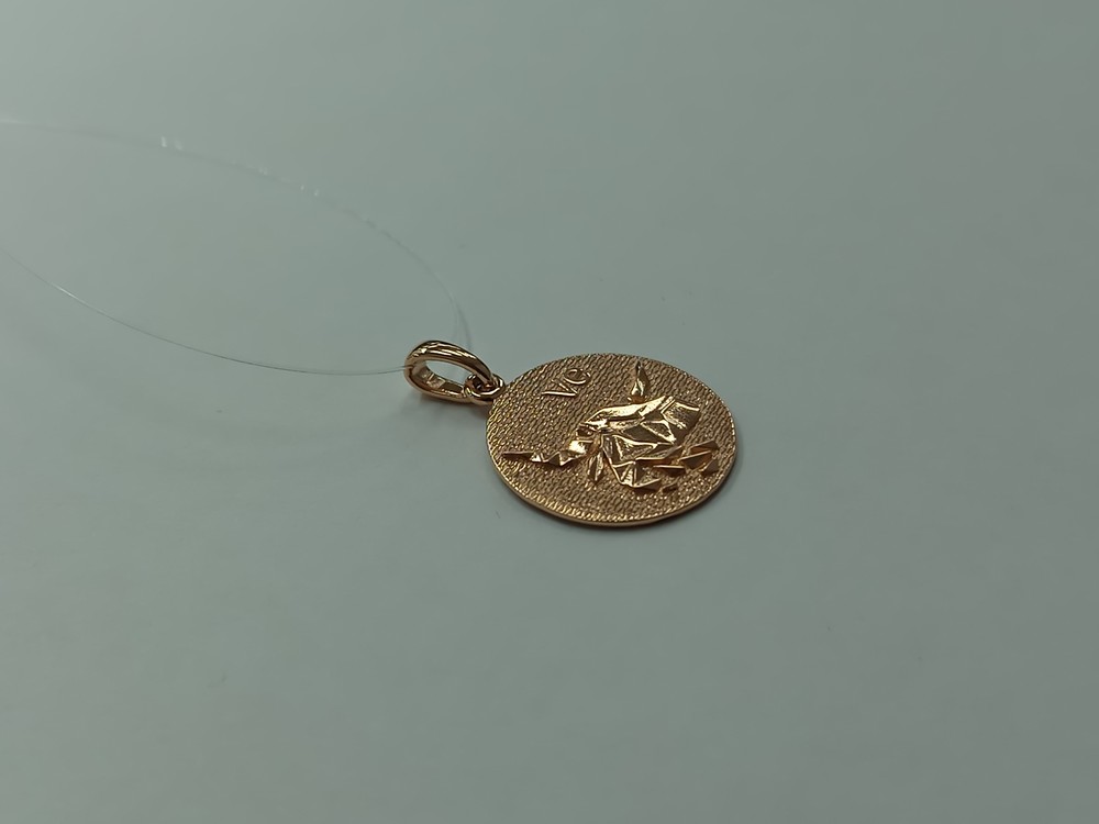 ПОДВЕСКА ЗНАК ЗОДИАКА ТЕЛЕЦ (Au 585)
