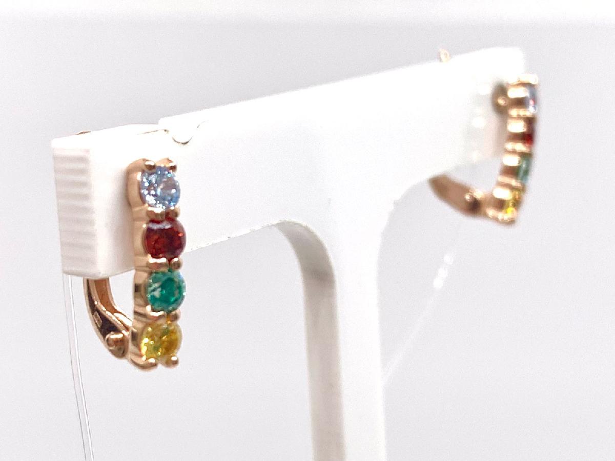 СЕРЬГИ С КАМНЯМИ (Au 585)