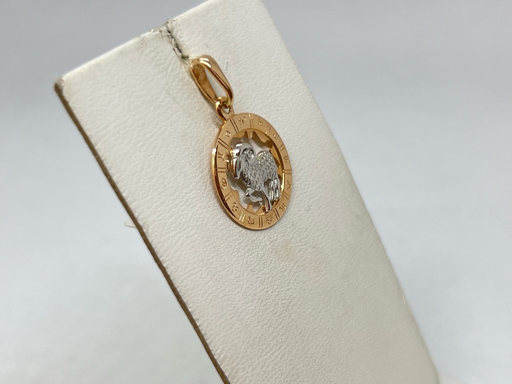 5225/овен ПОДВЕСКА ЗНАК ЗОДИАКА ОВЕН (Au 585) 5225/овен ПОДВЕСКА ЗНАК ЗОДИАКА ОВЕН (Au 585)