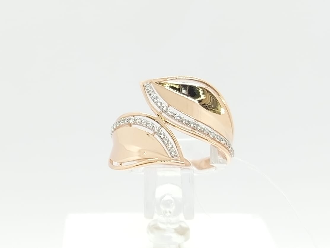 КОЛЬЦО С КАМНЯМИ (Au 585)