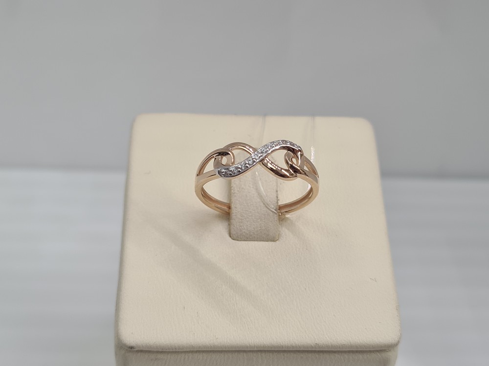 КОЛЬЦО С КАМНЯМИ (Au 585)