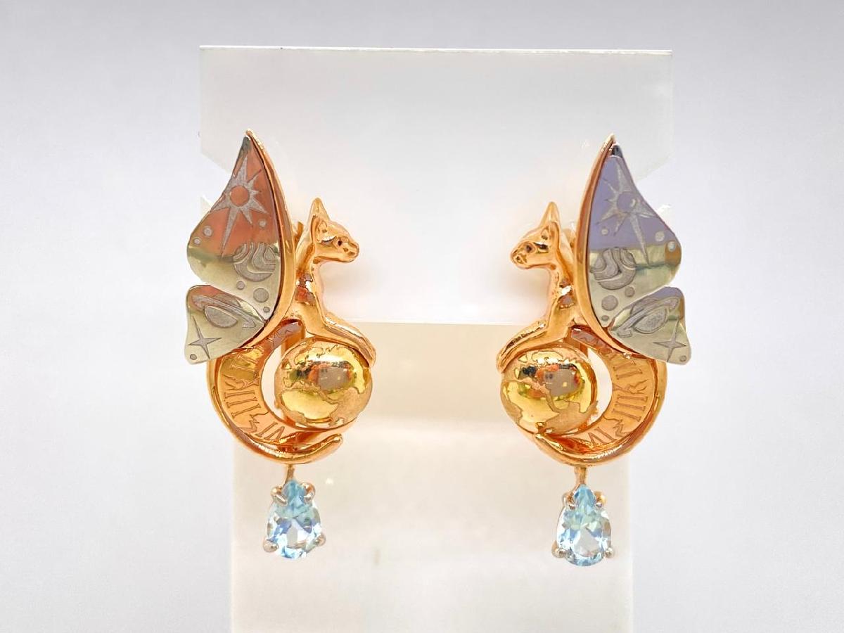 СЕРЬГИ ТОПАЗ (Au 585)