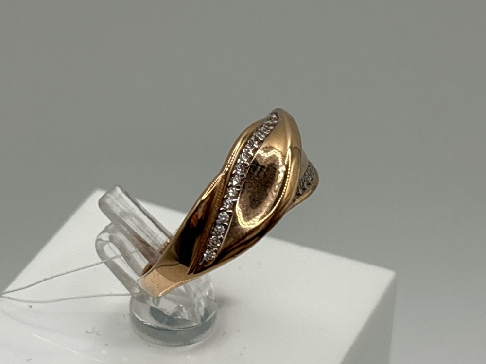 КОЛЬЦО С КАМНЯМИ (Au 585)