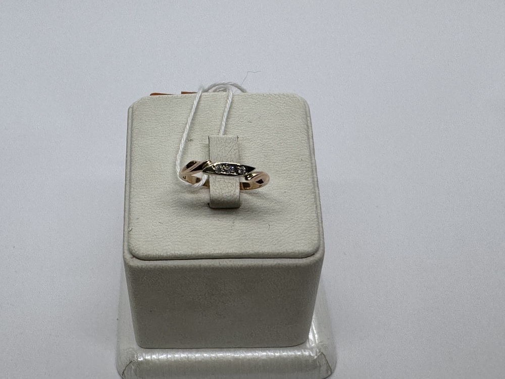 КОЛЬЦО С КАМНЯМИ (Au 585)