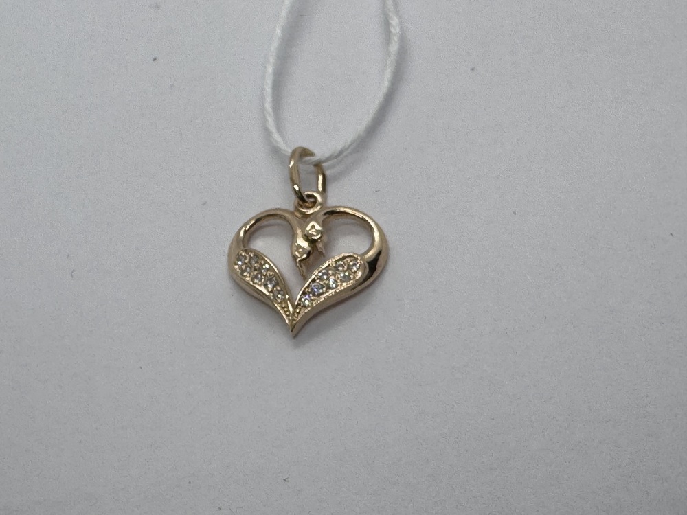 ПОДКМИ585 ПОДВЕСКА С КАМНЯМИ (Au 585)