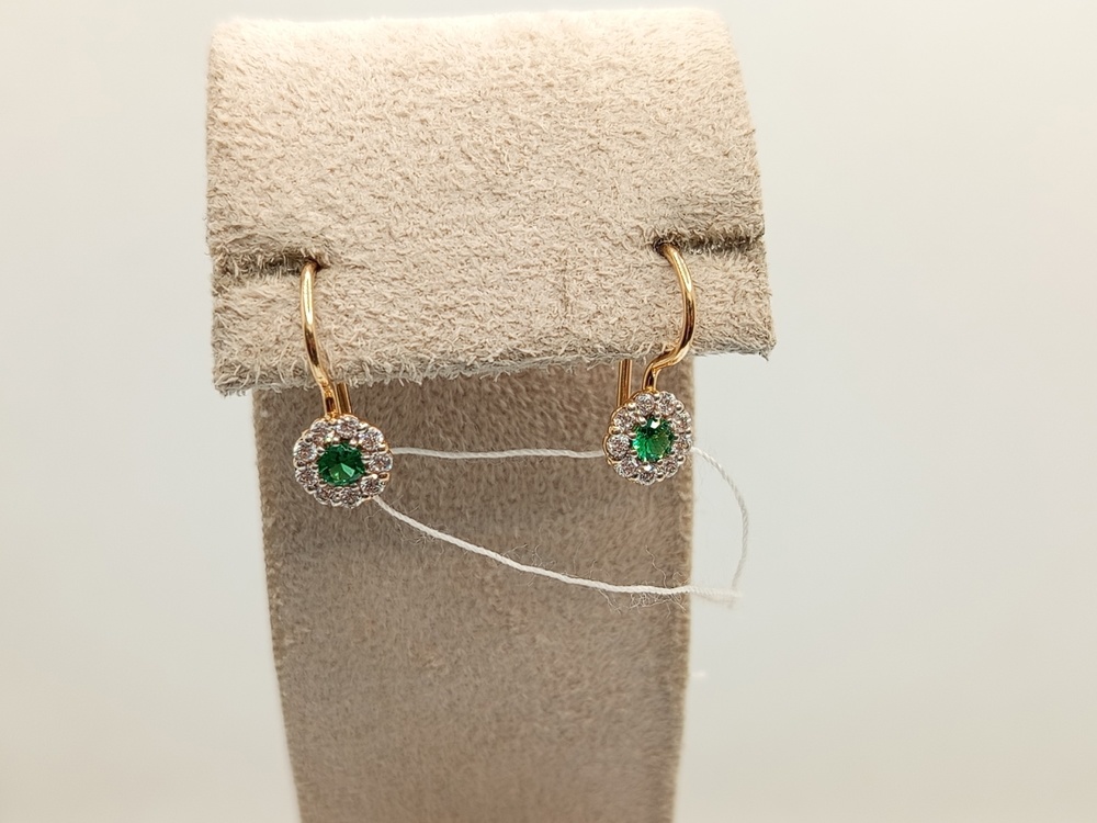 СЕРЬГИ С КАМНЯМИ (Au 585)