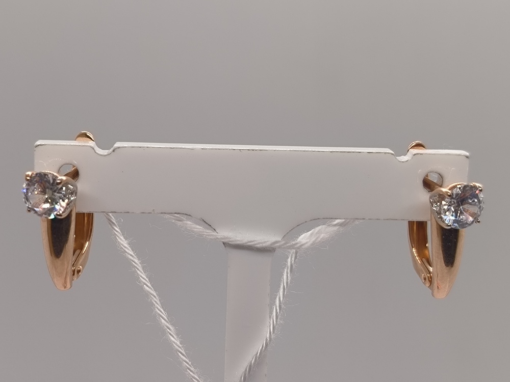 СКМИ585 СЕРЬГИ С КАМНЯМИ (Au 585)