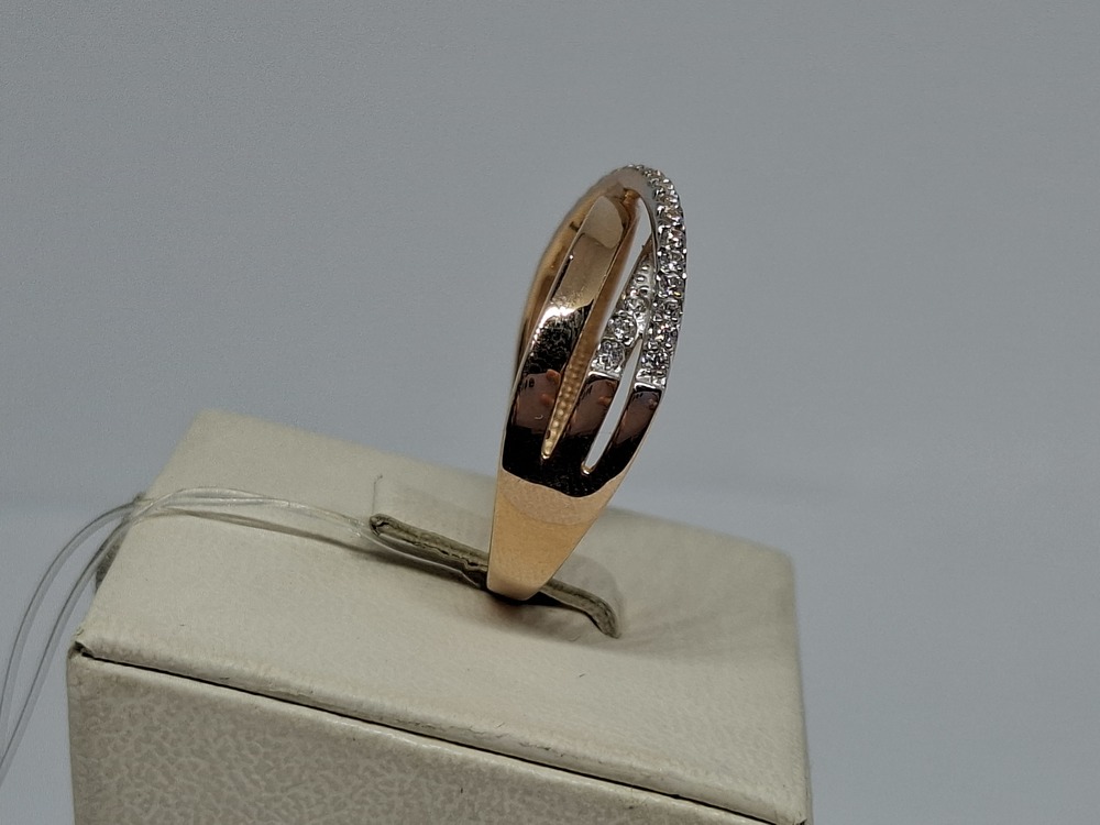 КОЛЬЦО С КАМНЯМИ (Au 585)