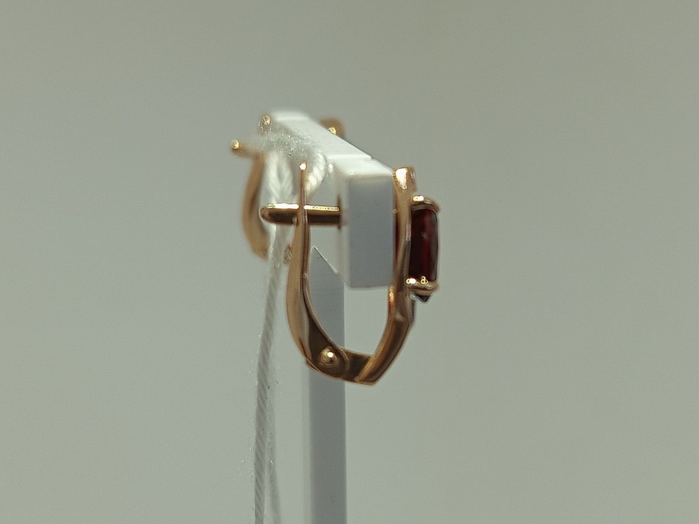 СКМИ585 СЕРЬГИ С КАМНЯМИ (Au 585)