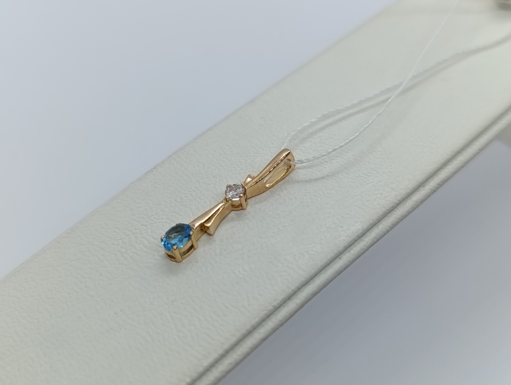 ПОДКМИ585 ПОДВЕСКА С КАМНЯМИ (Au 585) ПОДКМИ585 ПОДВЕСКА С КАМНЯМИ (Au 585)