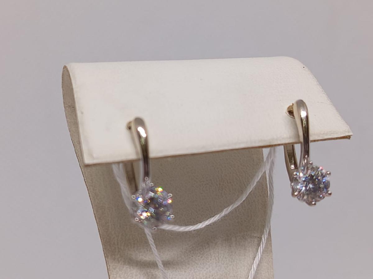 СЕРЬГИ С КАМНЕМ (Au 585)