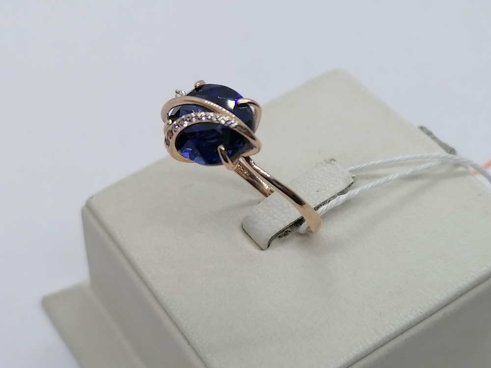 КОЛКМИ585 КОЛЬЦО С КАМНЯМИ (Au 585)