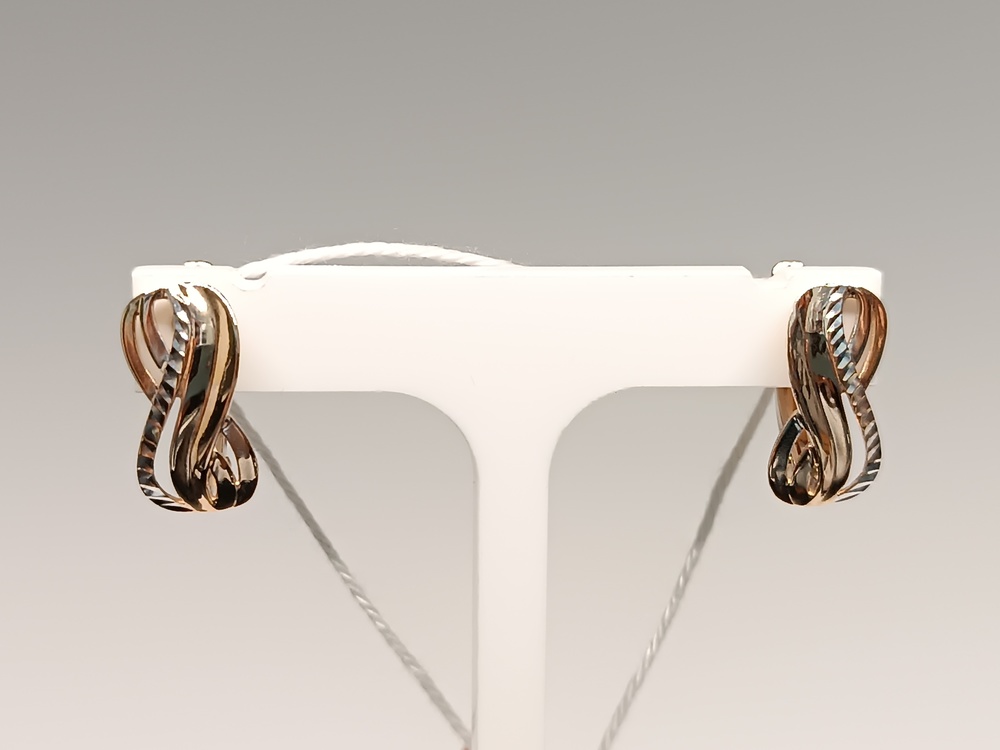 СБКМ585 СЕРЬГИ БЕЗ КАМНЯ (Au 585)