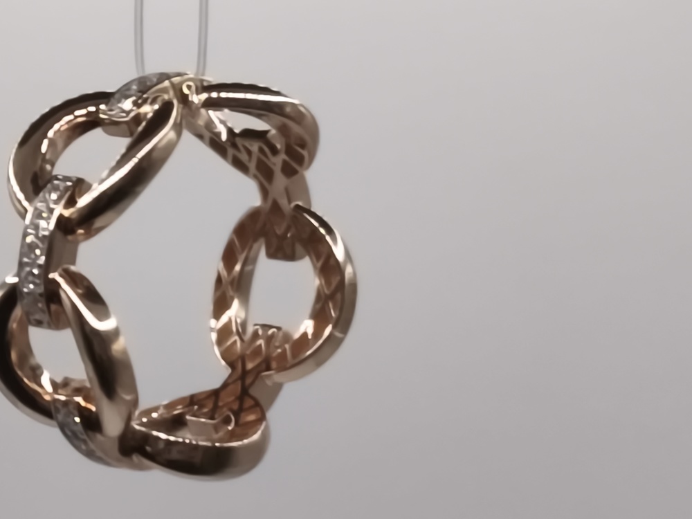 КОЛЬЦО С КАМНЯМИ (Au 585)