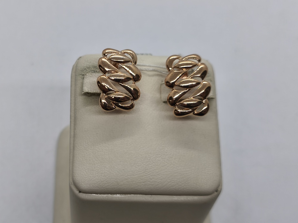 СЕРЬГИ БЕЗ КАМНЯ (Au 585)