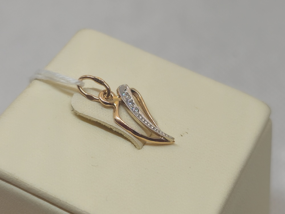 ПОДКМИ585 ПОДВЕСКА С КАМНЯМИ (Au 585)