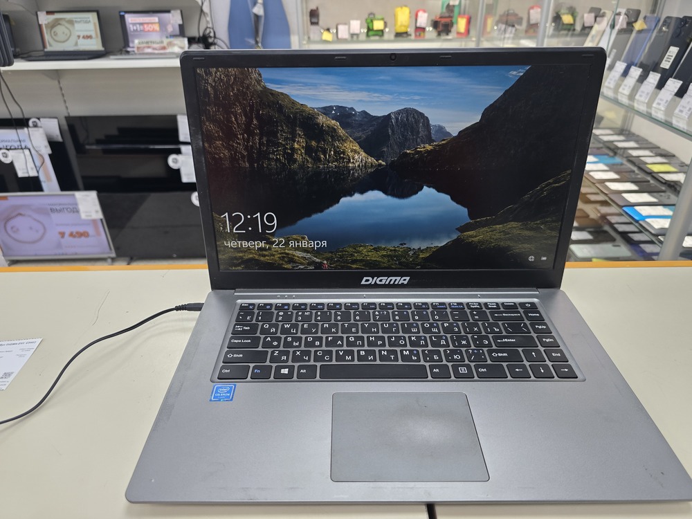 Ноутбук DIGMA EVE C5403; Celeron N4020, Intel UHD Graphics 600, 4 Гб, 120 Гб, Нет