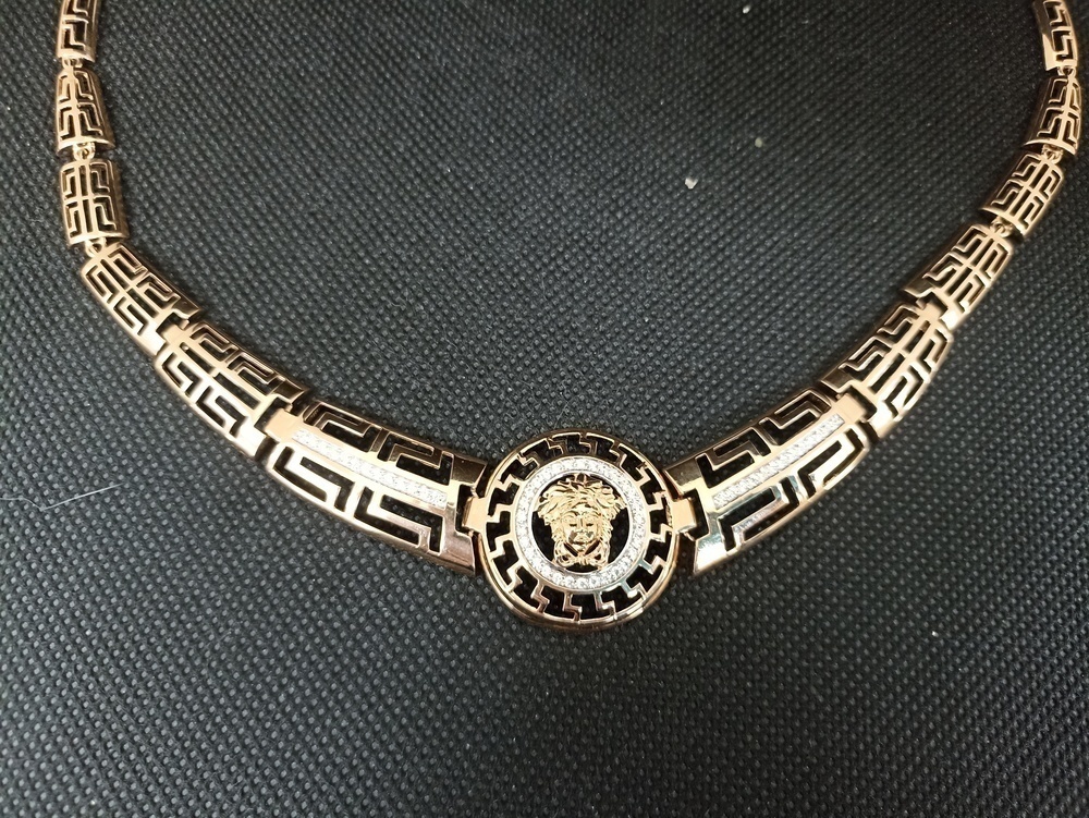 КОЛЬЕ С КАМНЯМИ (Au 585)