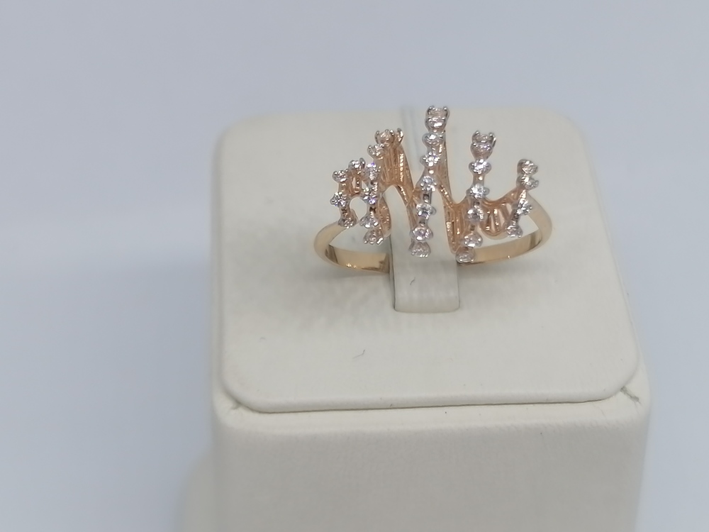 КОЛКМИ585 КОЛЬЦО С КАМНЯМИ (Au 585)