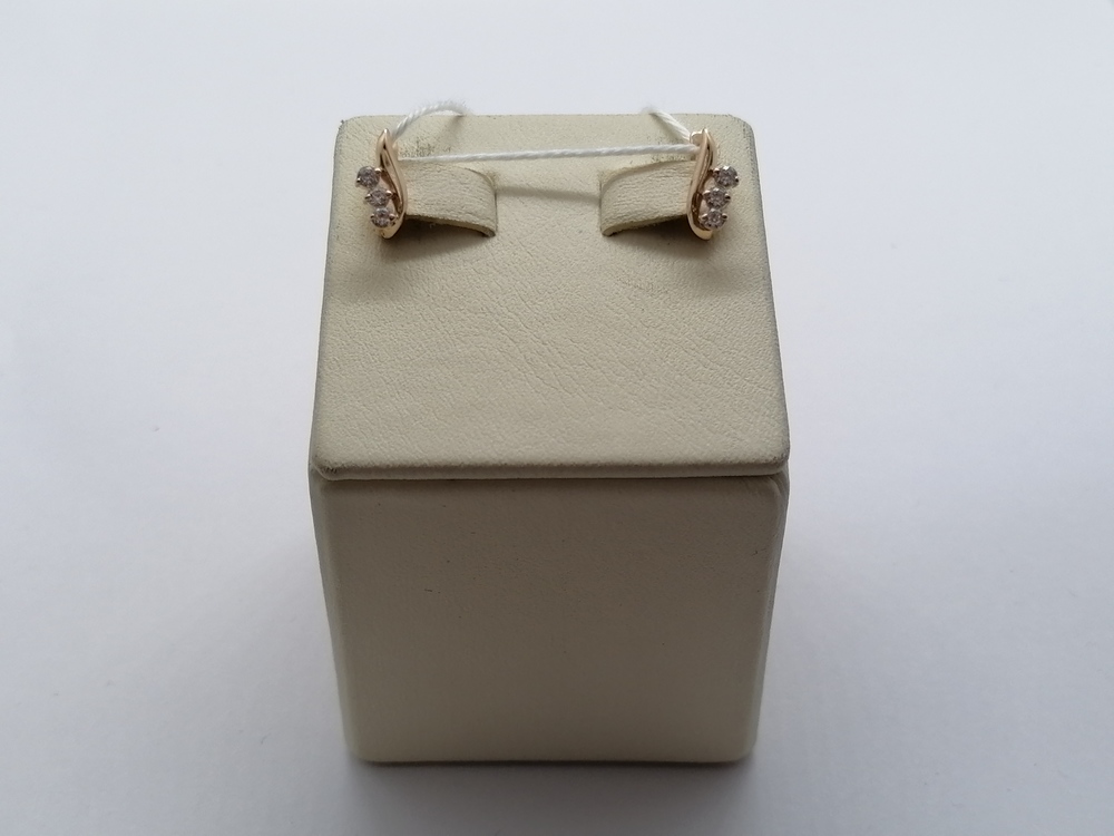 СКМИ585 СЕРЬГИ С КАМНЯМИ (Au 585)