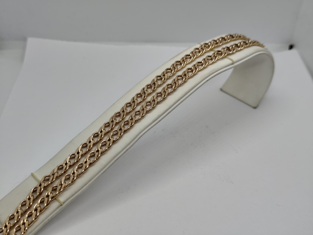 ЦПР2585 ЦЕПЬ ПУСТОТЕЛАЯ Ромб двойной (Au 585)